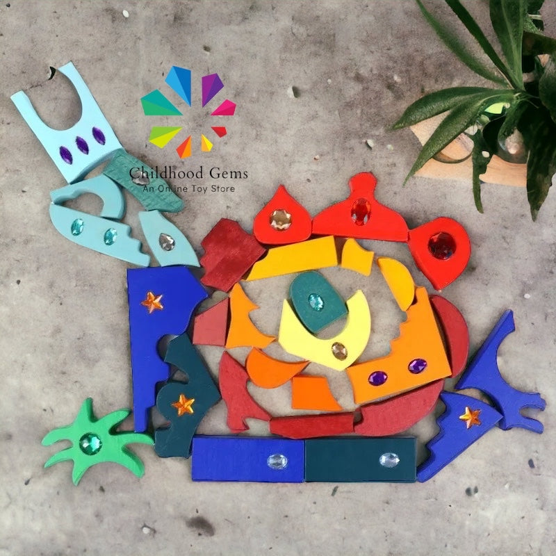 Sparkling Mandala Orient Wooden Blocks