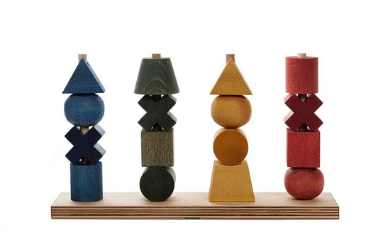 Stacking Montessori Toy XL Rainbow