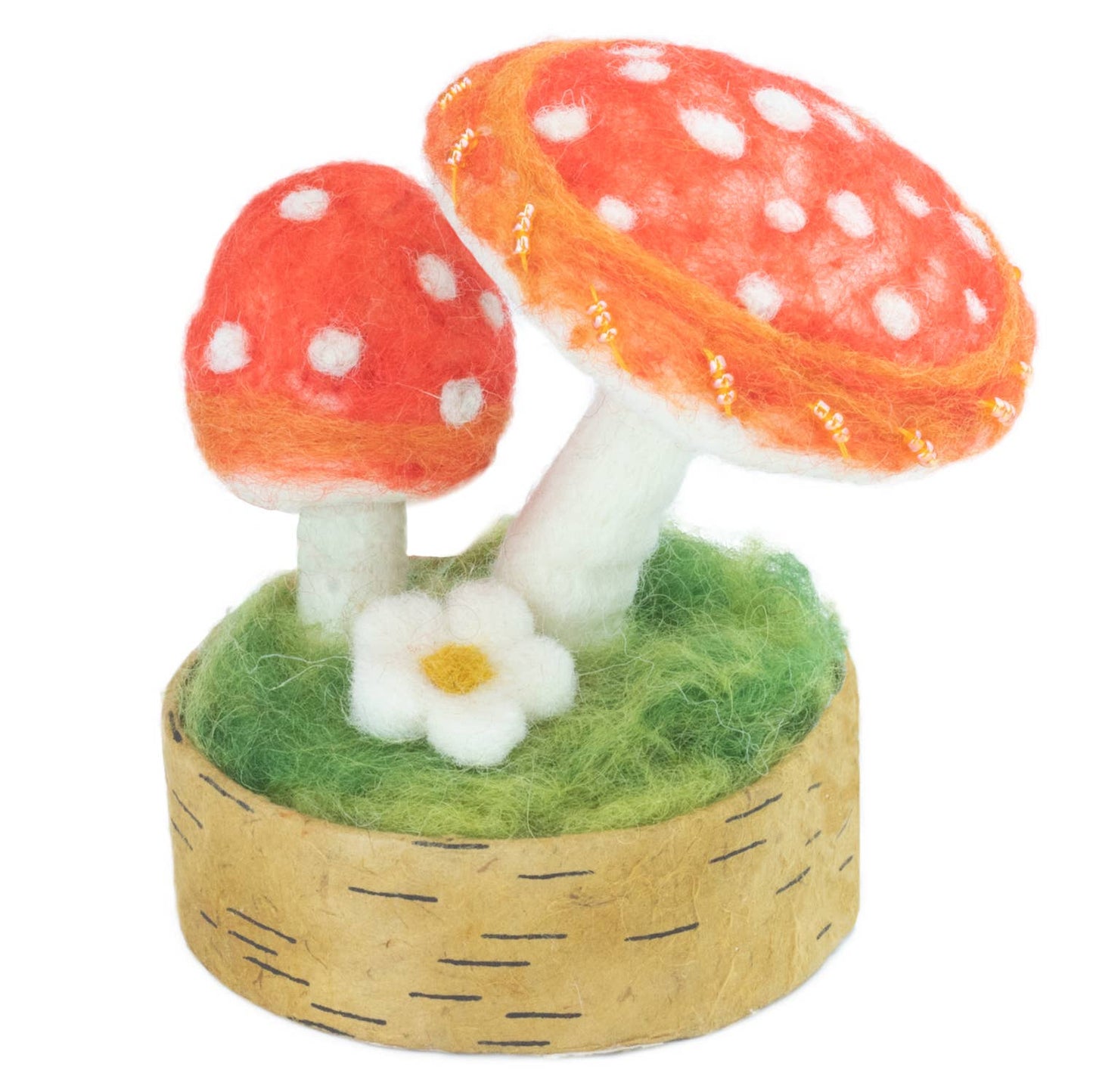 Red Flame Woodland Mushroom