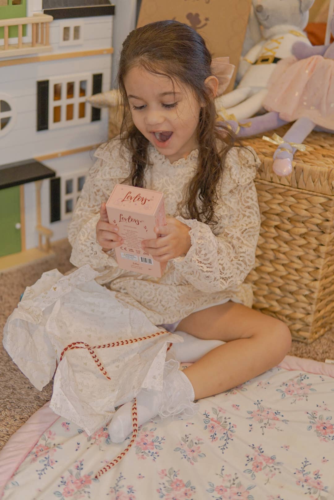 Mouse Lili in a Box with the Bedding Summer Gift