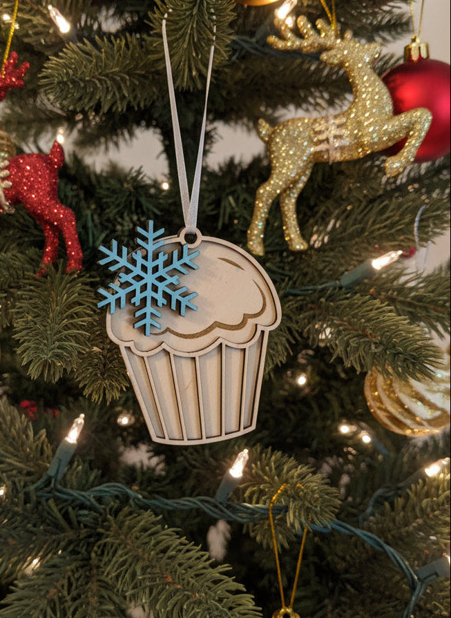 Wooden Christmas Ornament - Handcrafted & Hand Painted in Canada