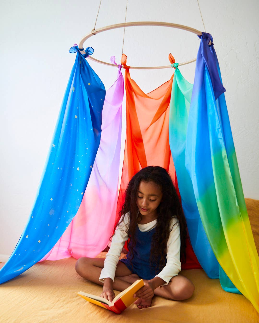 Giant Forest Playsilk for Fort Building (70" x 35") - by Sarah's Silk