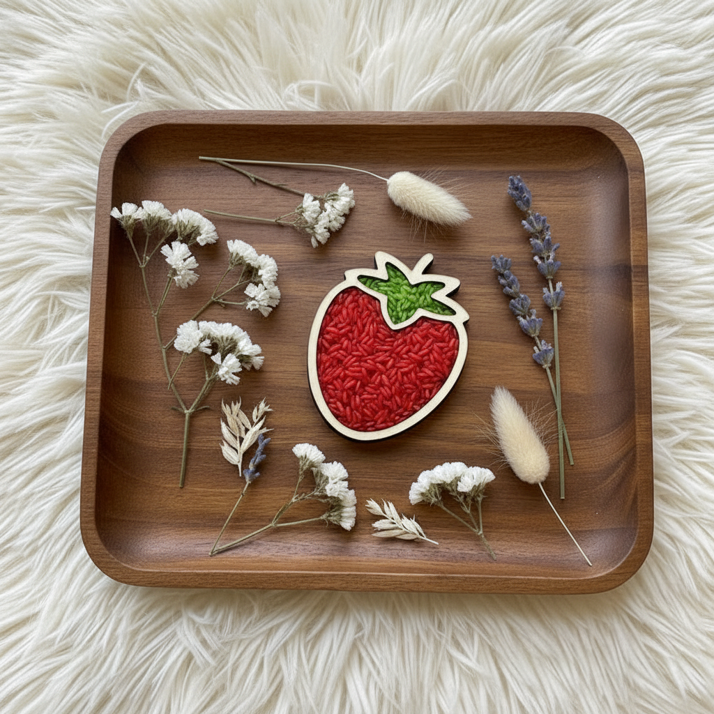 Fruits Theme Wooden Props for Sensory Bin - Crafted in Canada