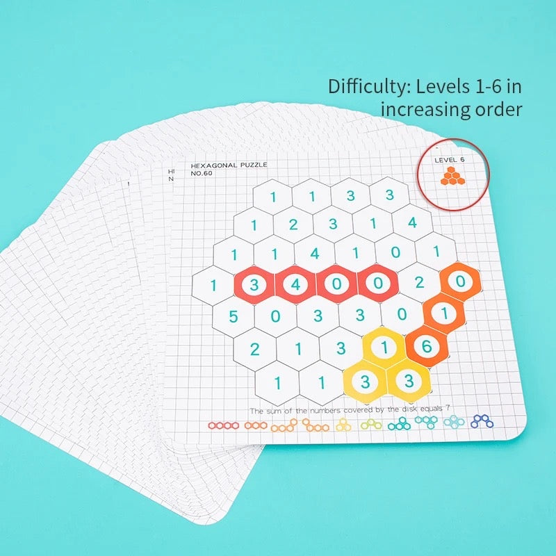 Bee Honeycomb Math Puzzle for Children