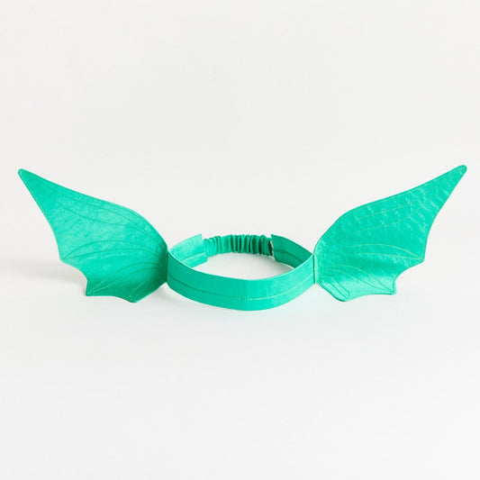 Green Dinosaur Ears Headband by Sarah's Silk