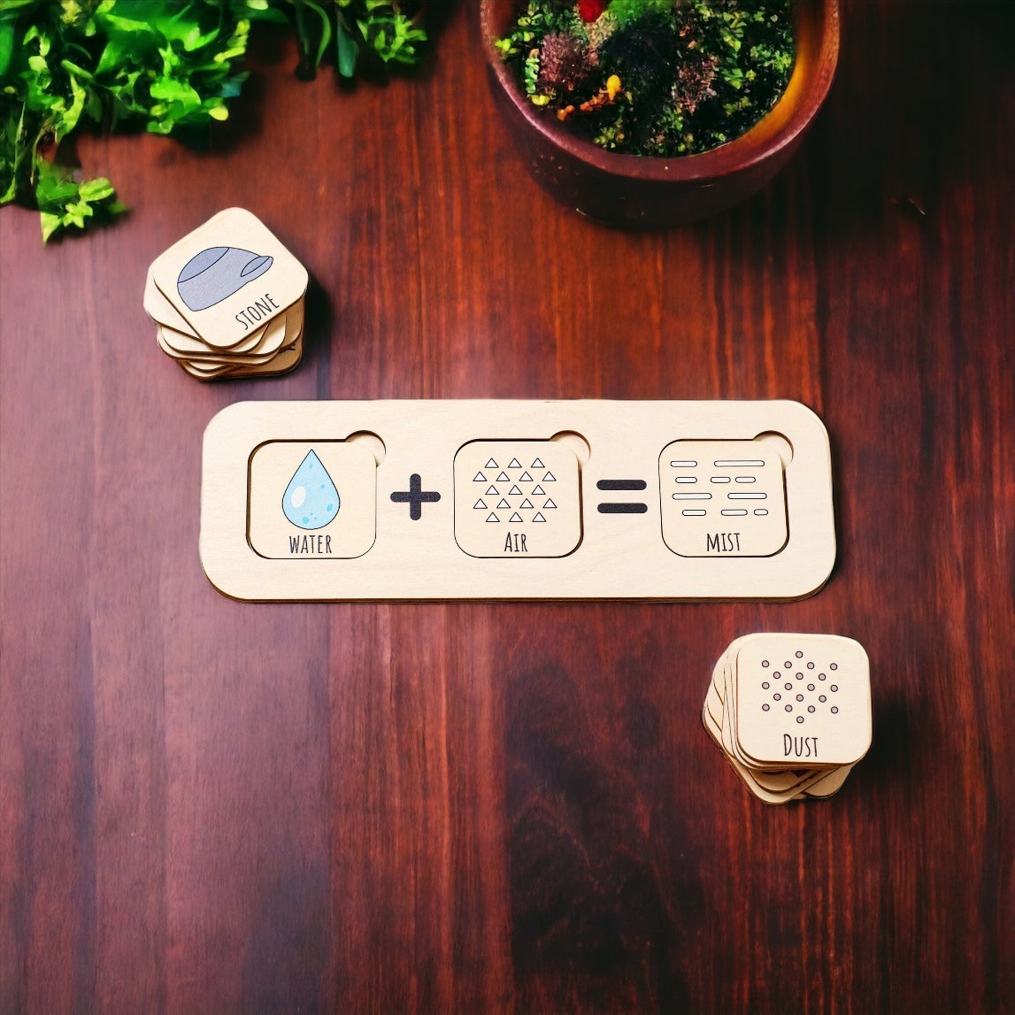Mineral Elements Educational Wooden Puzzle For Toddlers / Kids