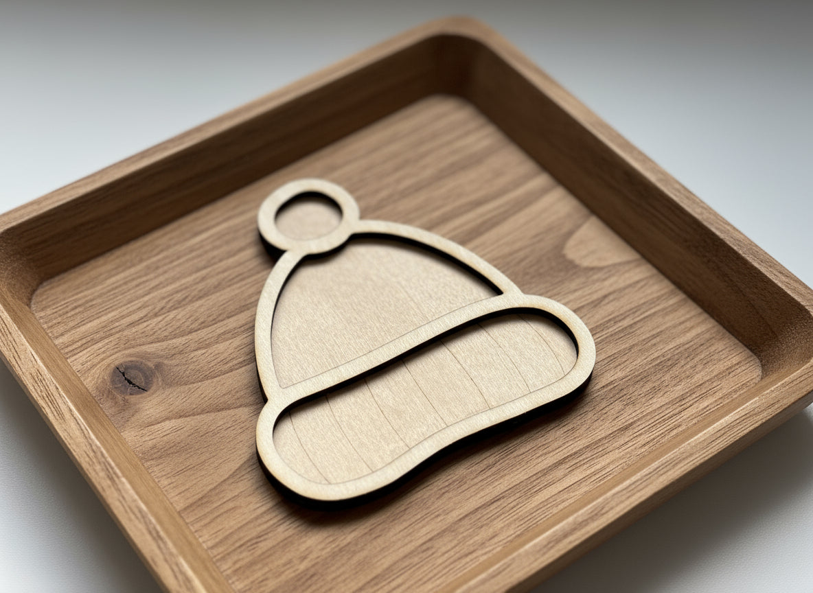 Clothing Theme Wooden Mini Sensory Bin Filler Tray - Crafted in Canada