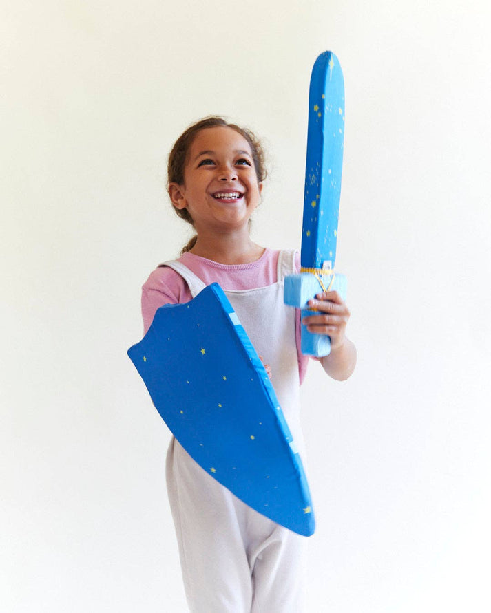 Soft Shield for Kids Knight Costume - Natural, Silk Dress Up