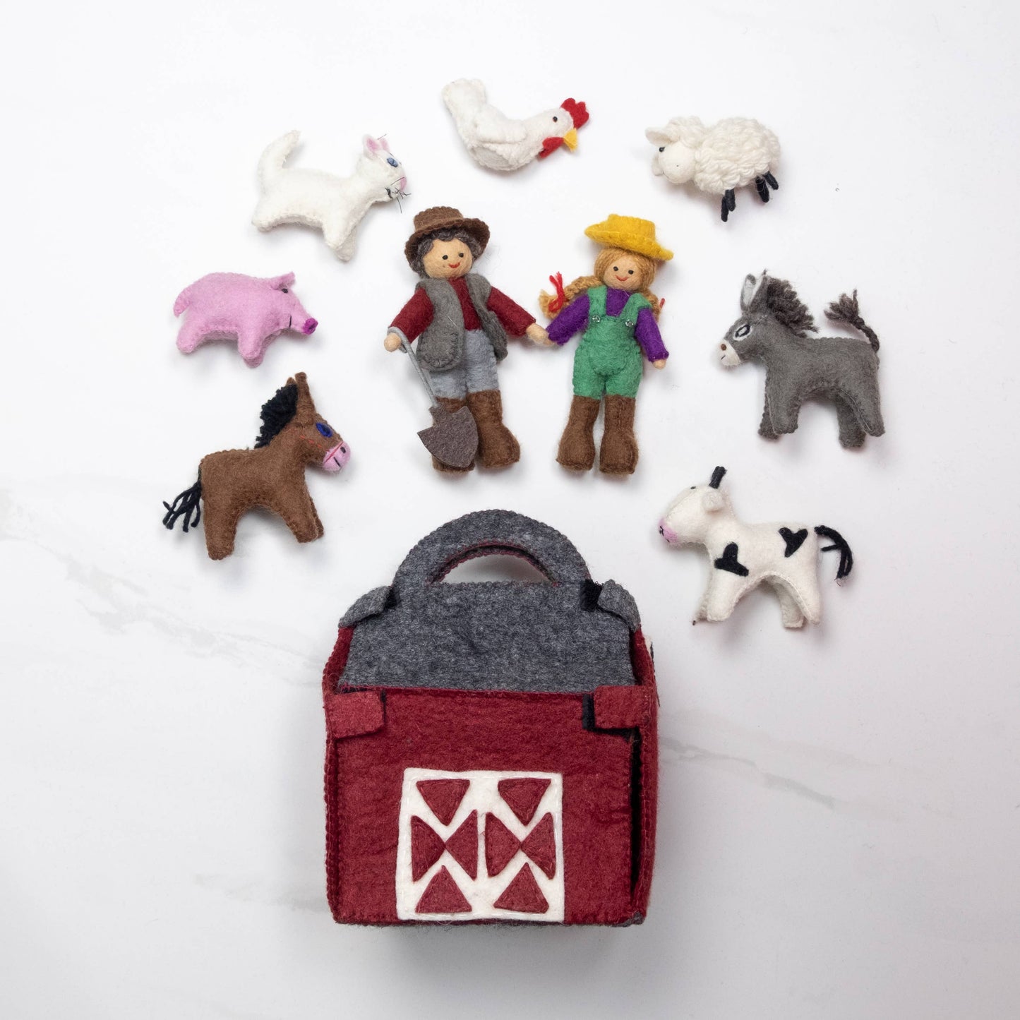 Finger Puppets - Activity Kit - Red Barn Farmhouse Set