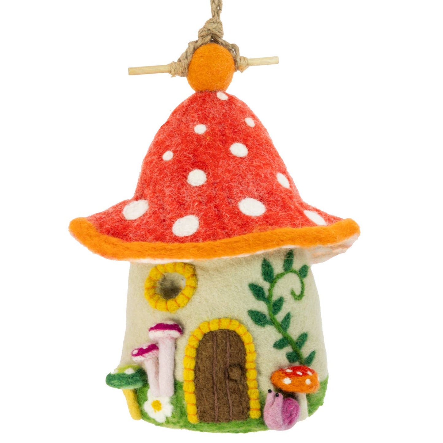 Whimsical Mushroom Bird Nester