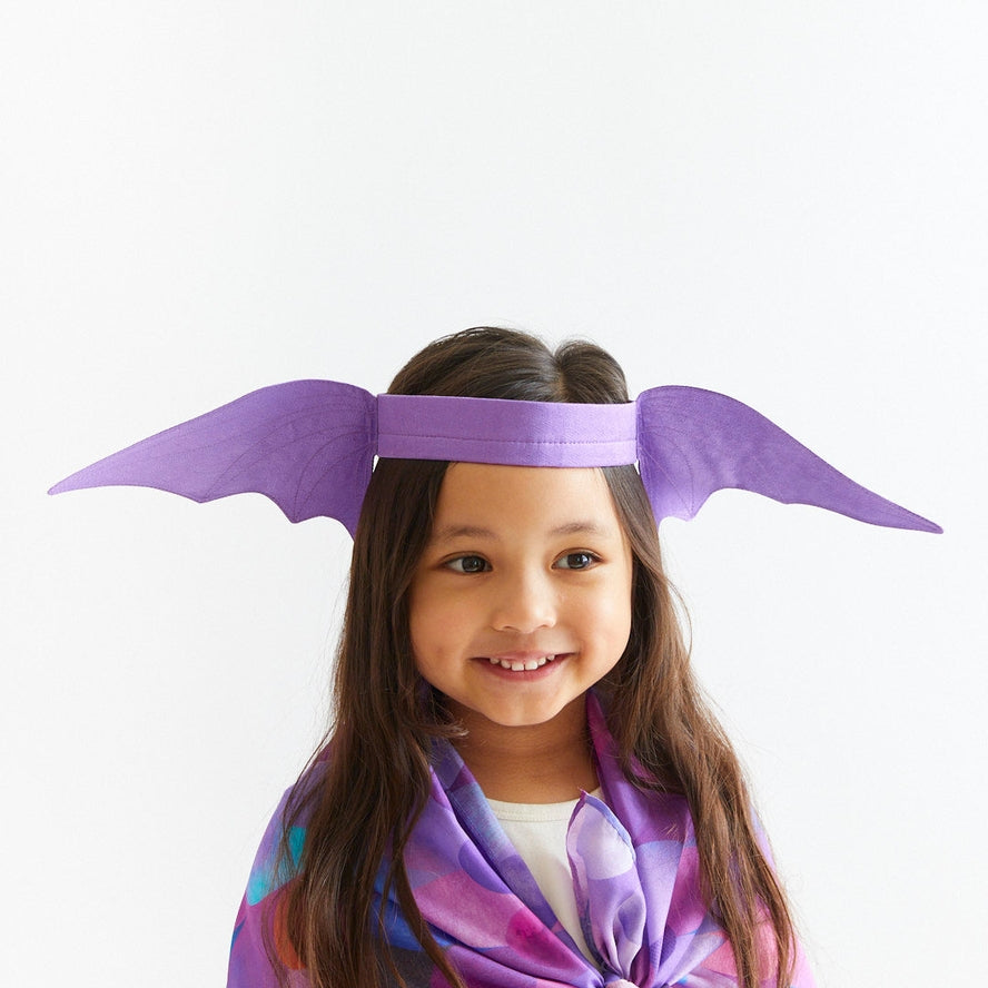 Purple Dinosaur Ears Headband by Sarah's Silk