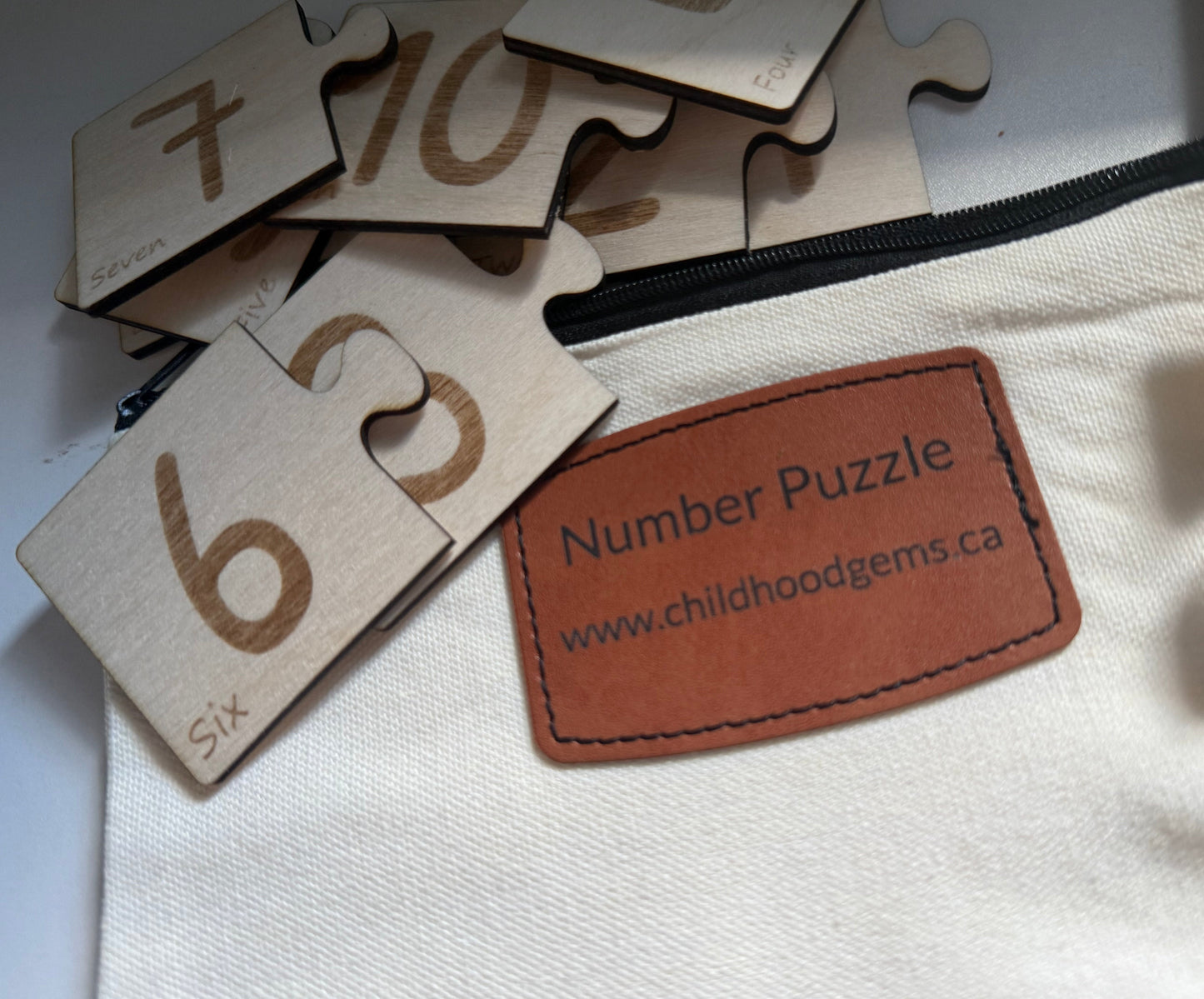 Montessori Wooden Number Matching Puzzle Game | Free Shipping
