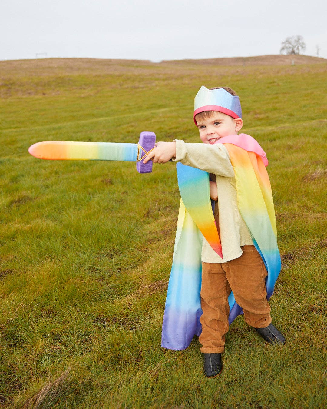 Soft Shield for Kids Knight Costume - Natural, Silk Dress Up