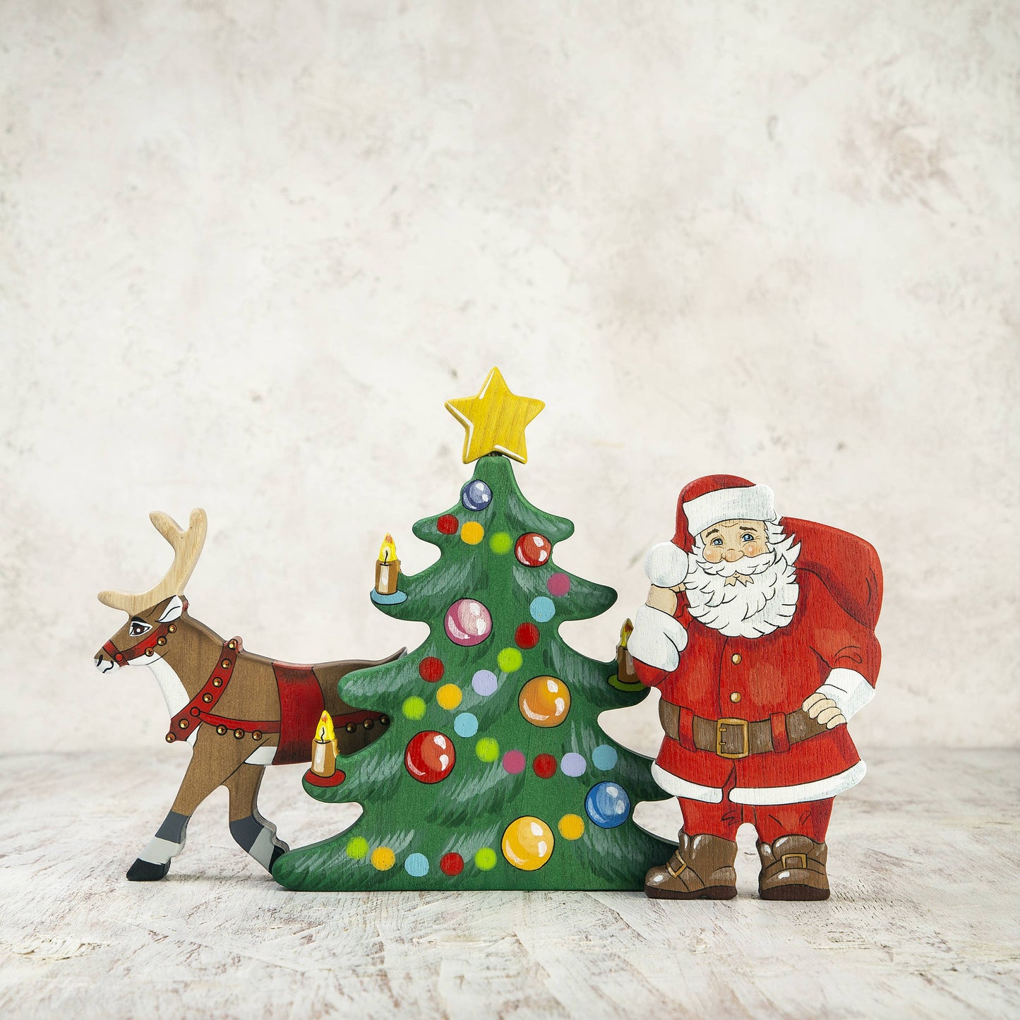 Wooden Christmas Reindeer Christmas Decor