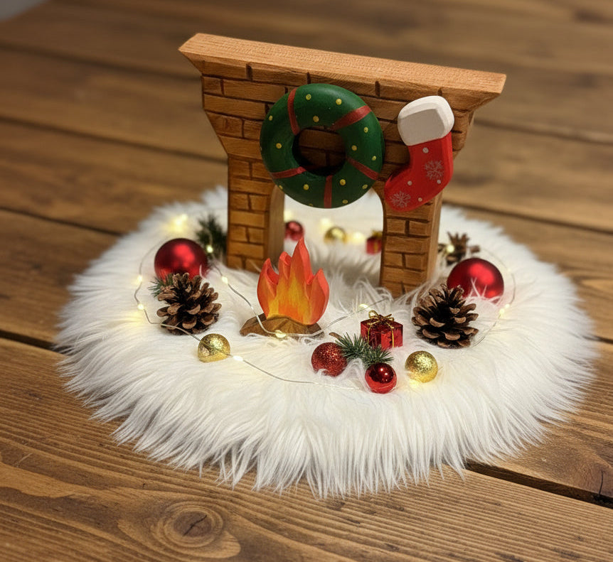 Wooden Christmas Decorative Toy Set (13pcs)