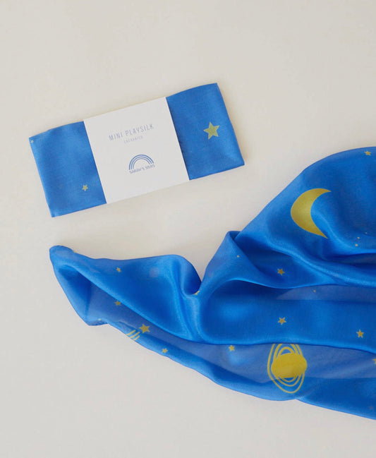 Mini Enchanted STARRY NIGHT Playsilks  (21" x 21") by Sarah's Silk