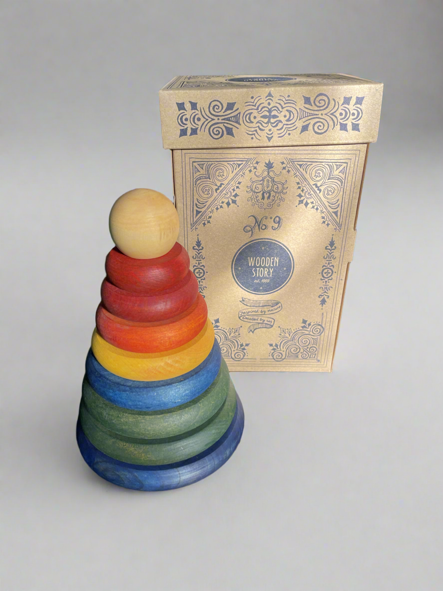 Stacking Montessori Toy Stacker Rainbow