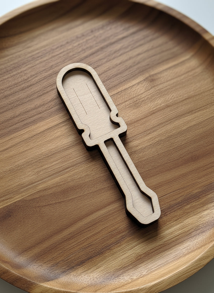 Handy Man (Carpenter) Theme Wooden Mini Sensory Bin Filler Tray - Crafted in Canada