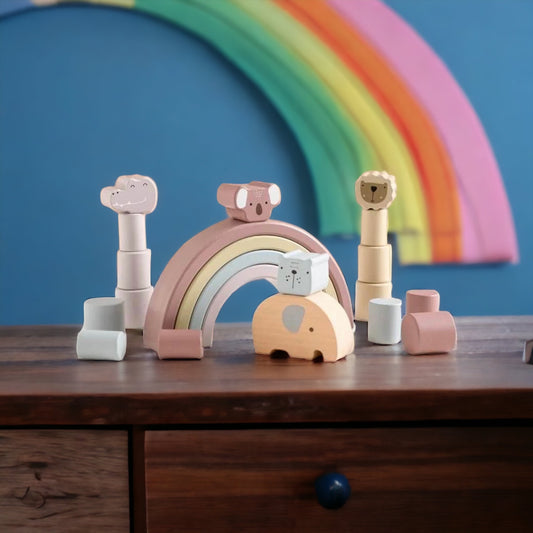 Wooden Stacking Block Toy of Balance Game for Children