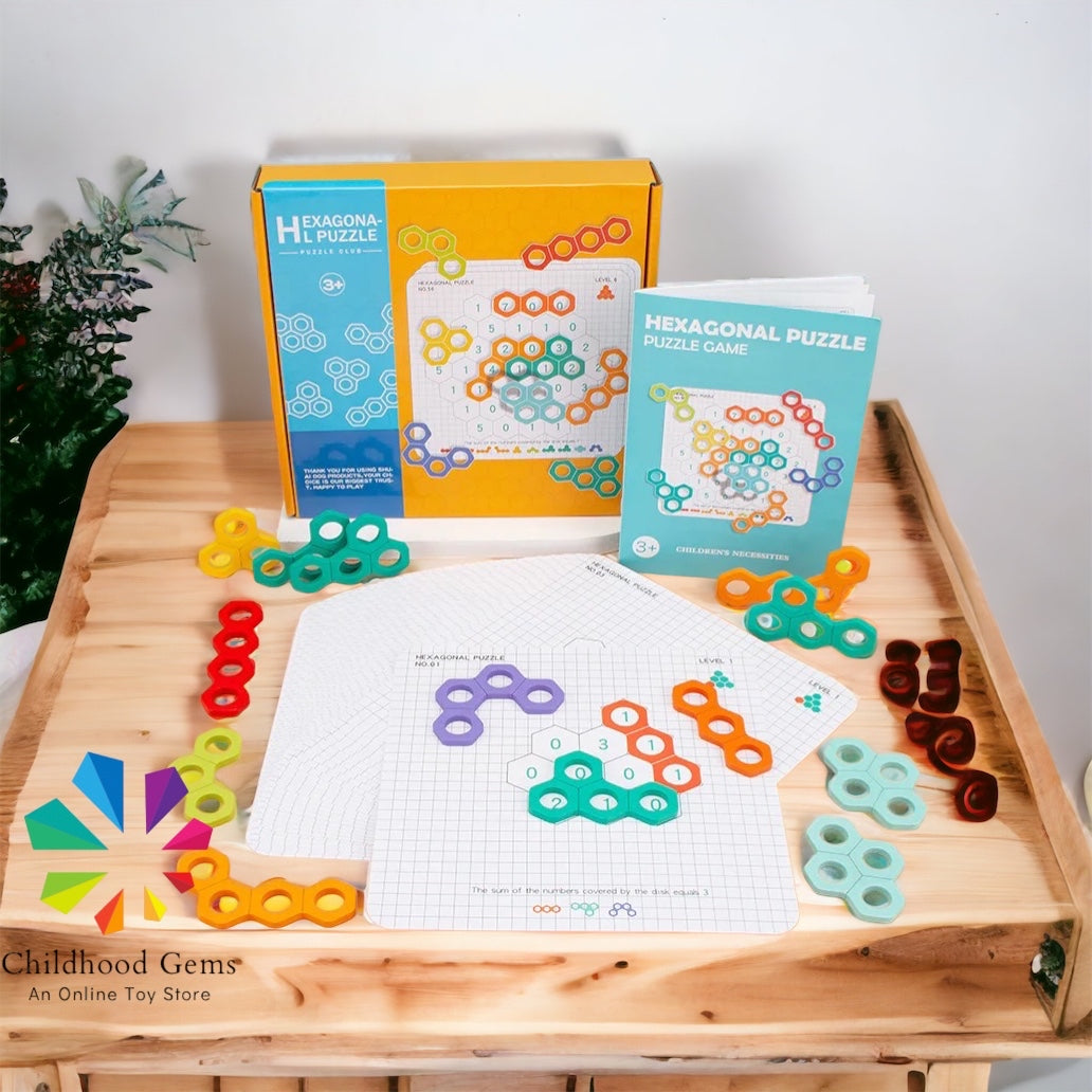 Bee Honeycomb Math Puzzle for Children