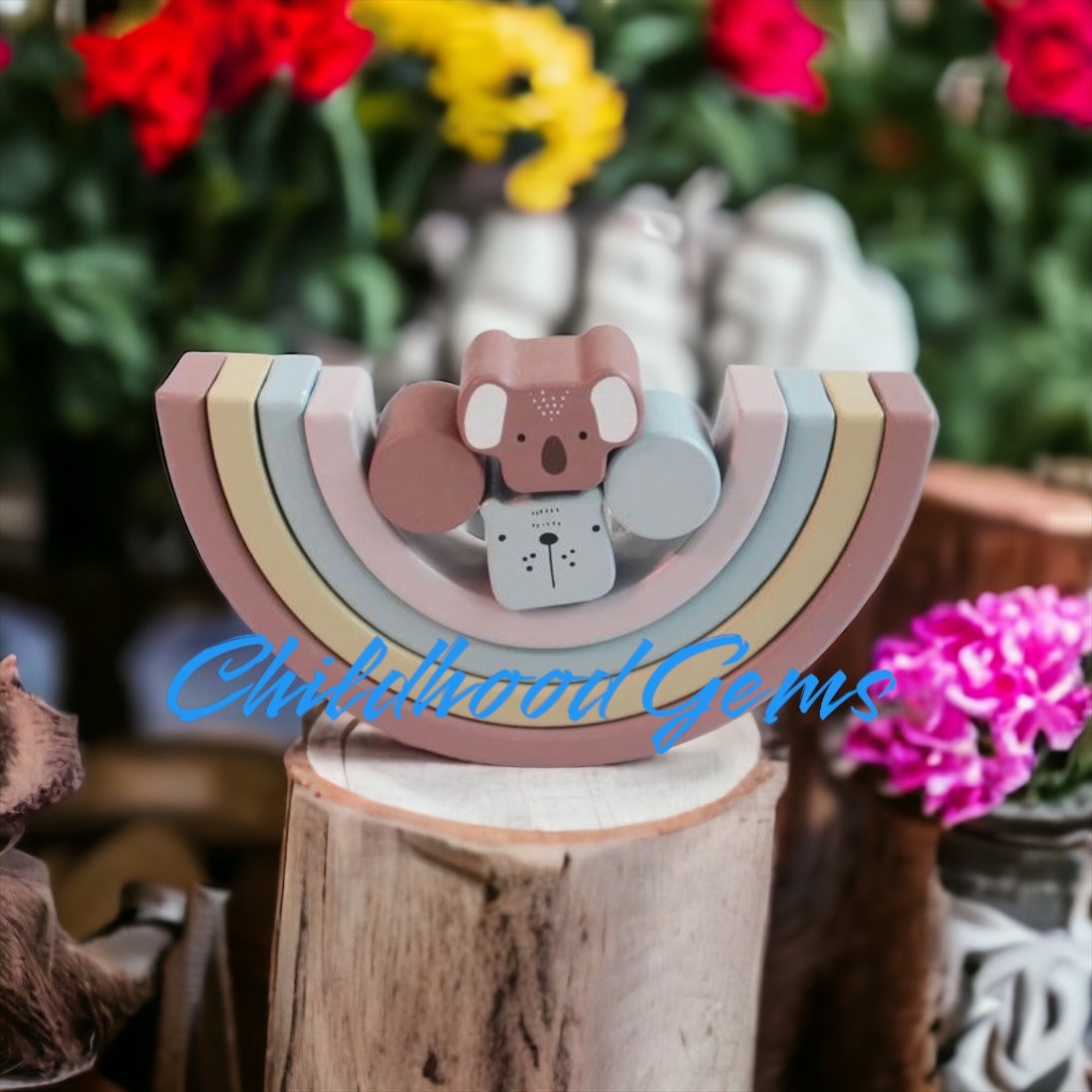 Wooden Stacking Block Toy of Balance Game for Children