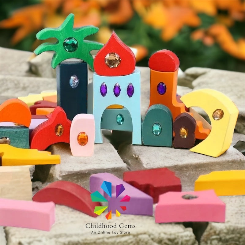 Sparkling Mandala Orient Wooden Blocks