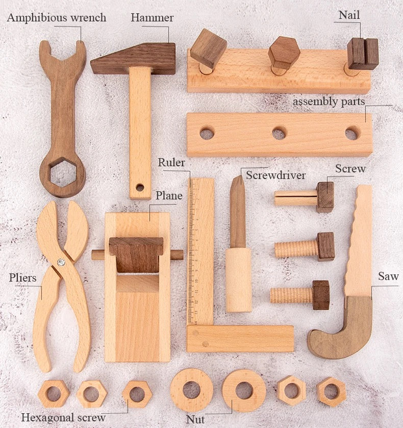 Froggy's Fix-It Kit: Wooden Toolbox for Budding Builders