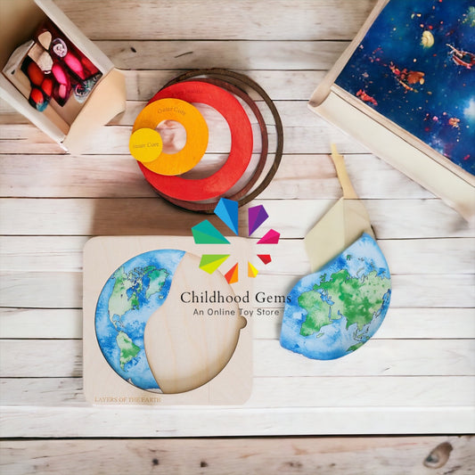 Explore & Discover: The “Journey Through Earth” Wooden Puzzle Adventure!