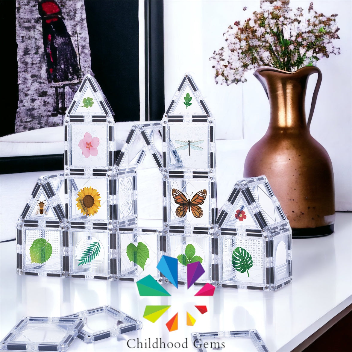 Transparent Magnetic Tiles (35pcs)