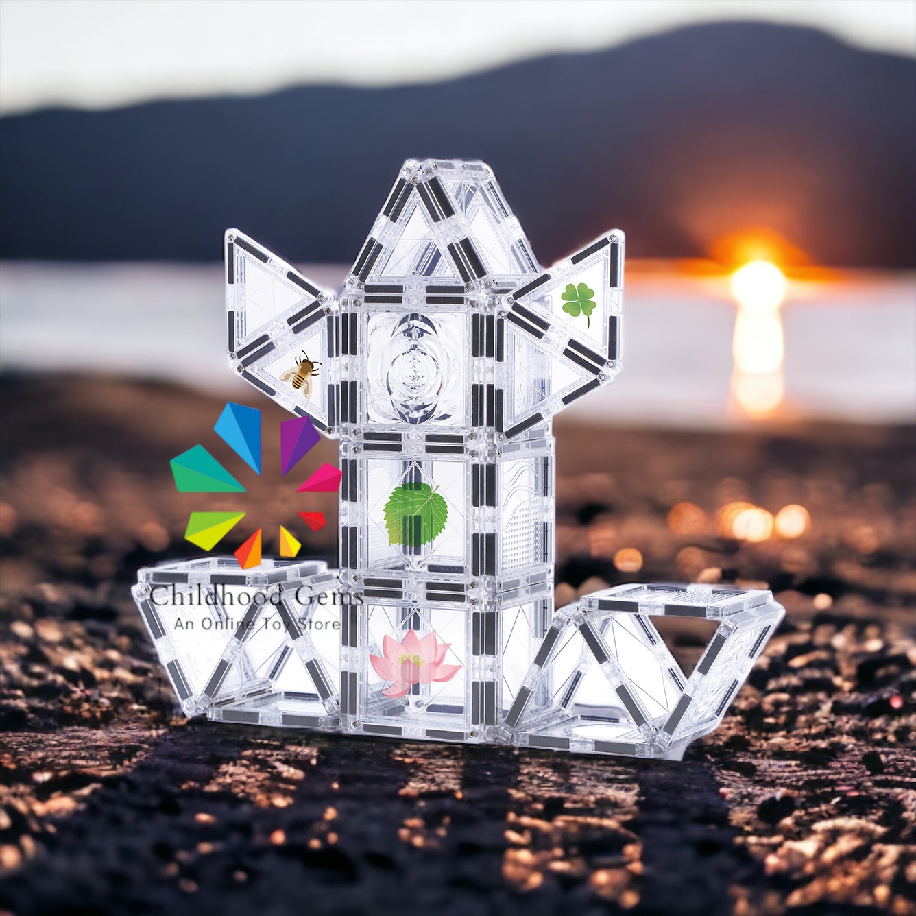 Transparent Magnetic Tiles (35pcs)