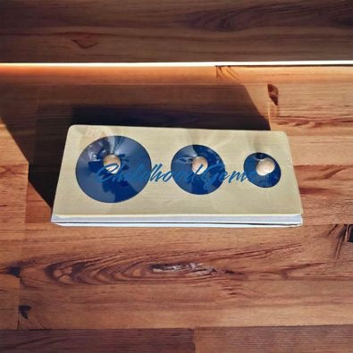 Different Circle Size Wooden Geometric Puzzle for Toddler