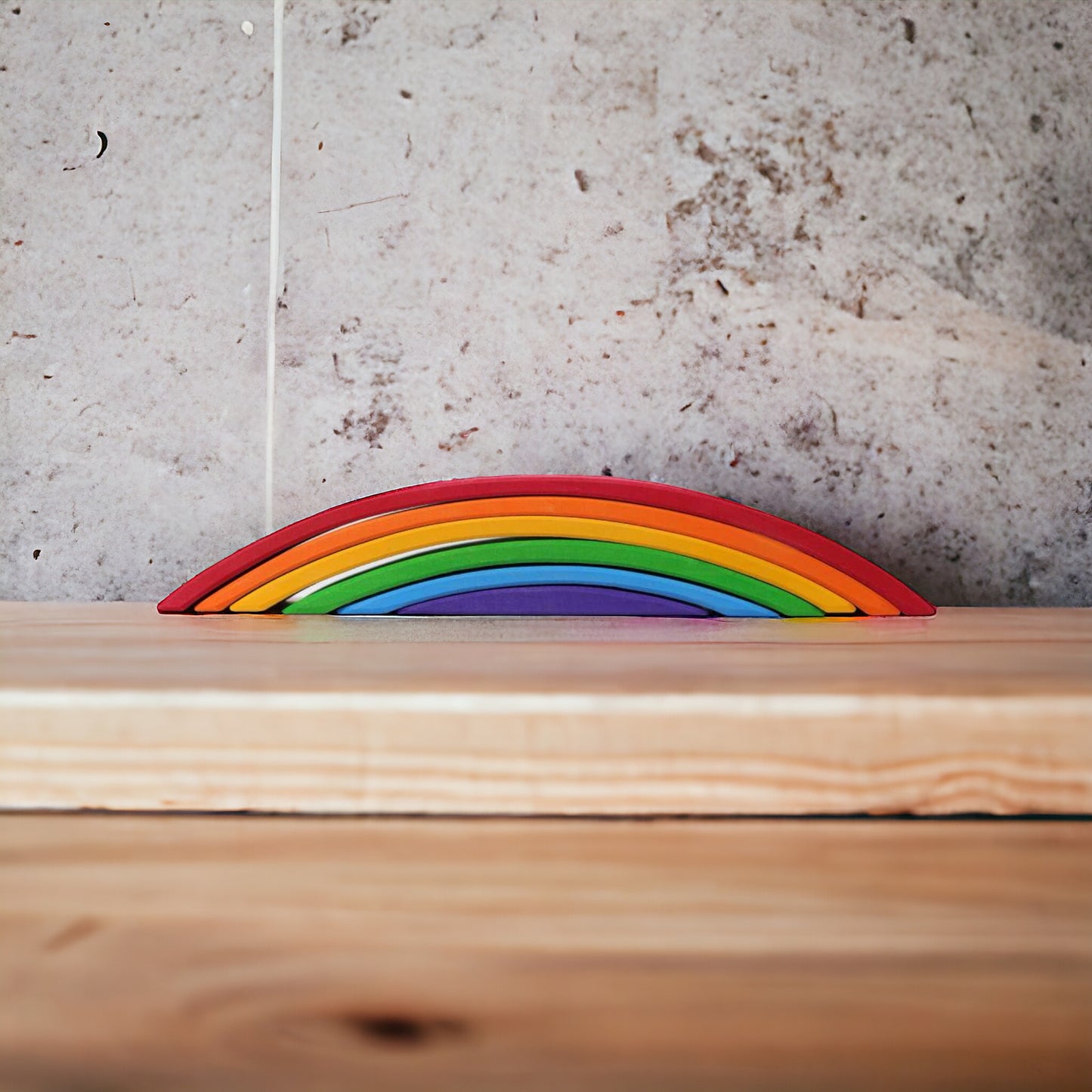 Wooden Rainbow Bridges for Cars, Tunnels, Trains, Railway, Road Track (6Pcs)