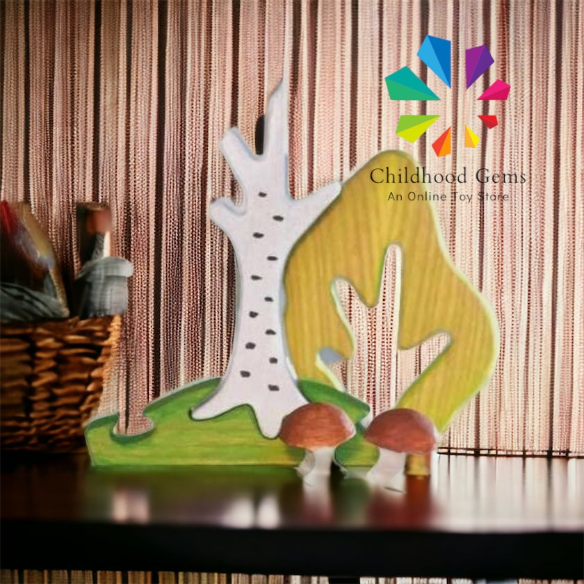 Wooden Caterpillar Birch Tree Puzzle