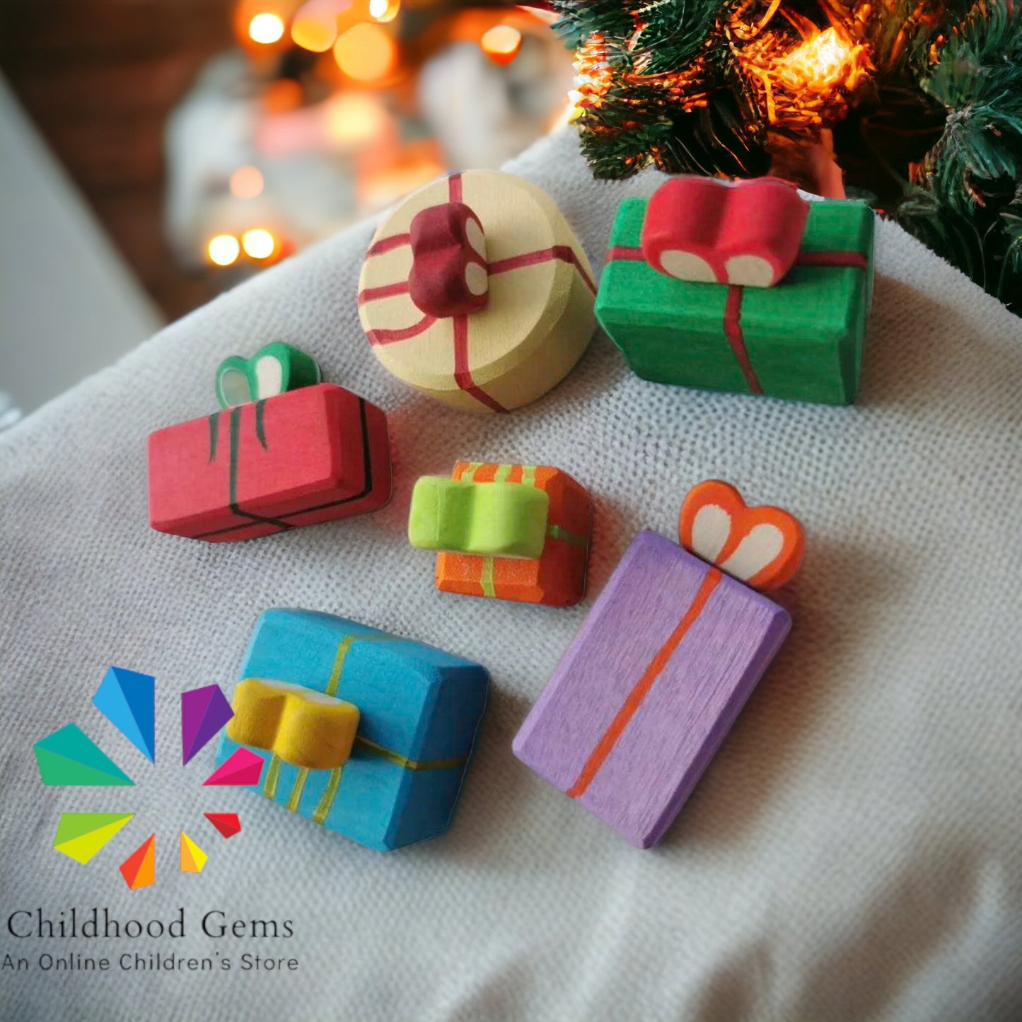 Wooden Christmas Decorative Toy Set (13pcs)