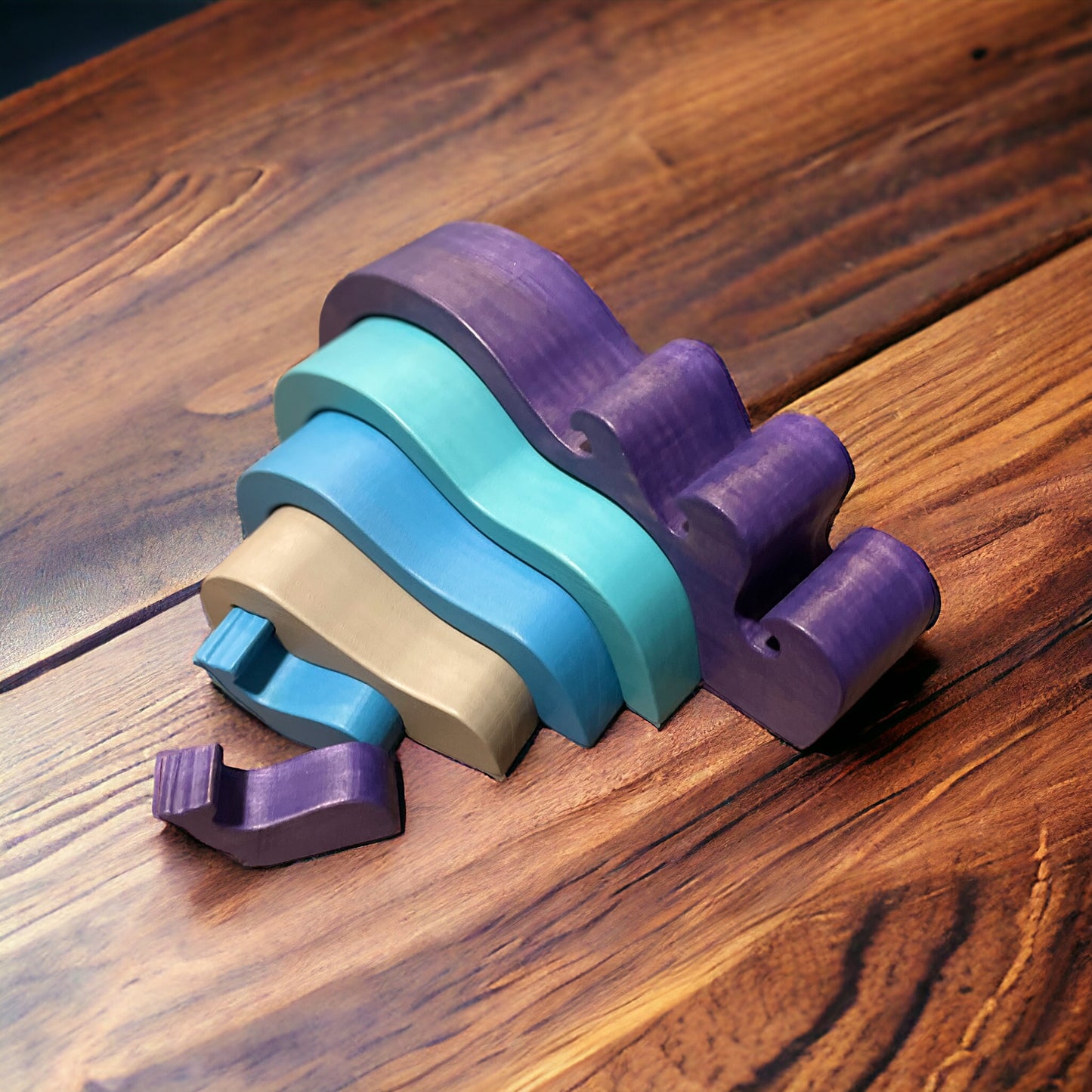 Monkey Bandit Wooden Nesting Stacker - Whale