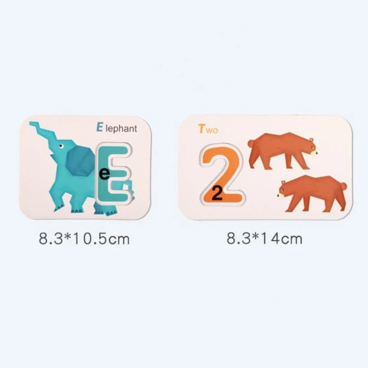 Number and Alphabet Matching Puzzle Set