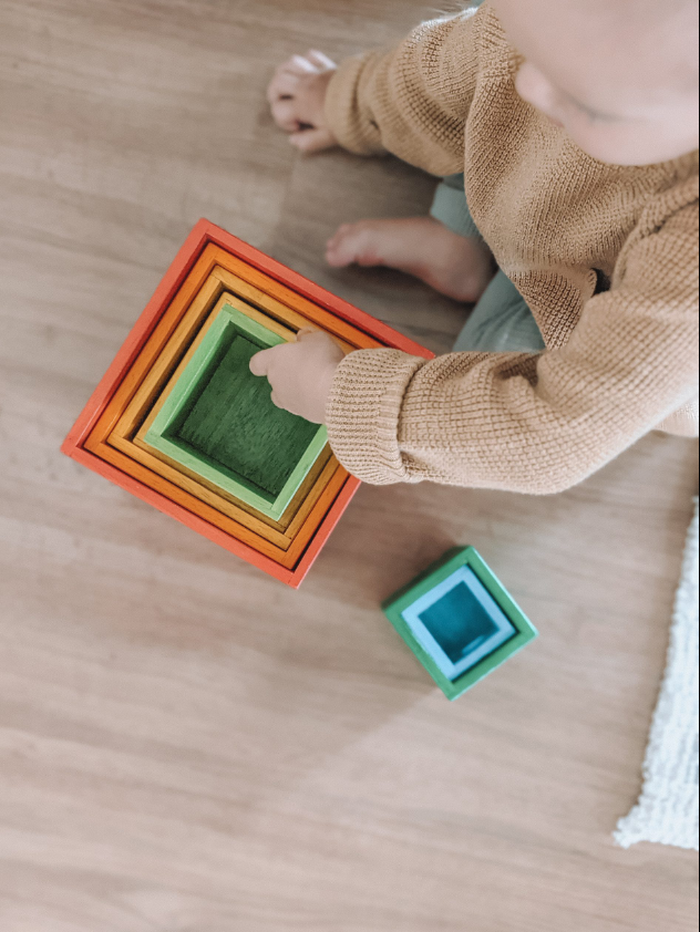 Rainbow Large Nesting & Stacking Boxes: Versatile Learning Fun