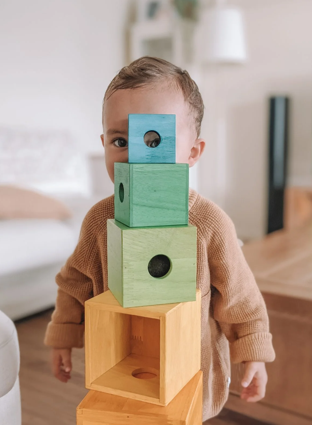 Rainbow Large Nesting & Stacking Boxes: Versatile Learning Fun