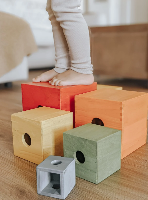 Rainbow Large Nesting & Stacking Boxes: Versatile Learning Fun