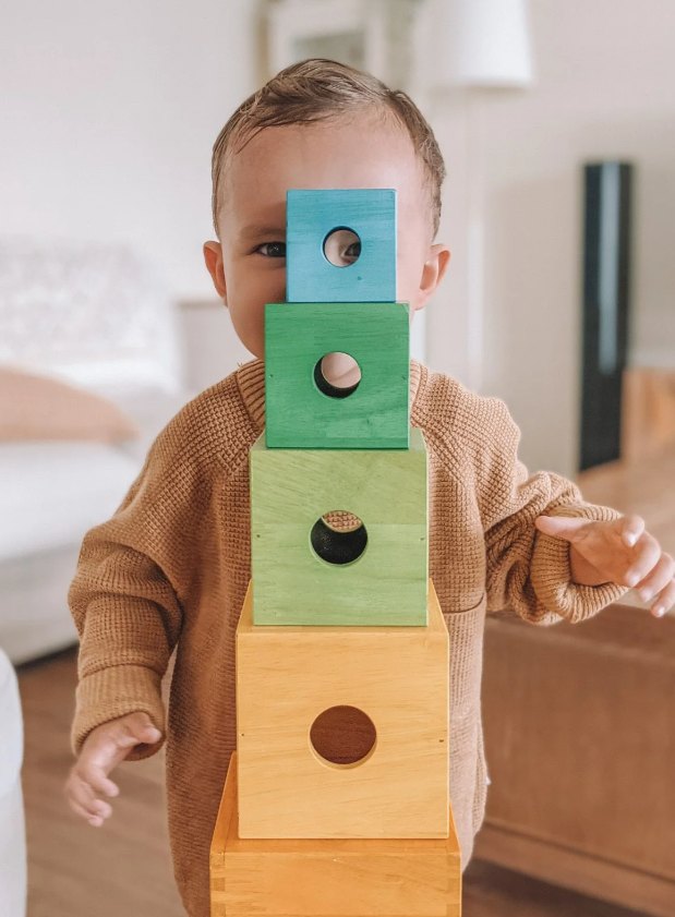 Rainbow Large Nesting & Stacking Boxes: Versatile Learning Fun