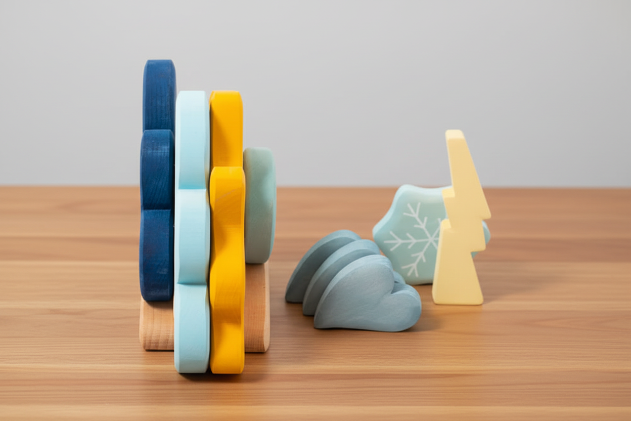 Wooden Weather Building Block Set