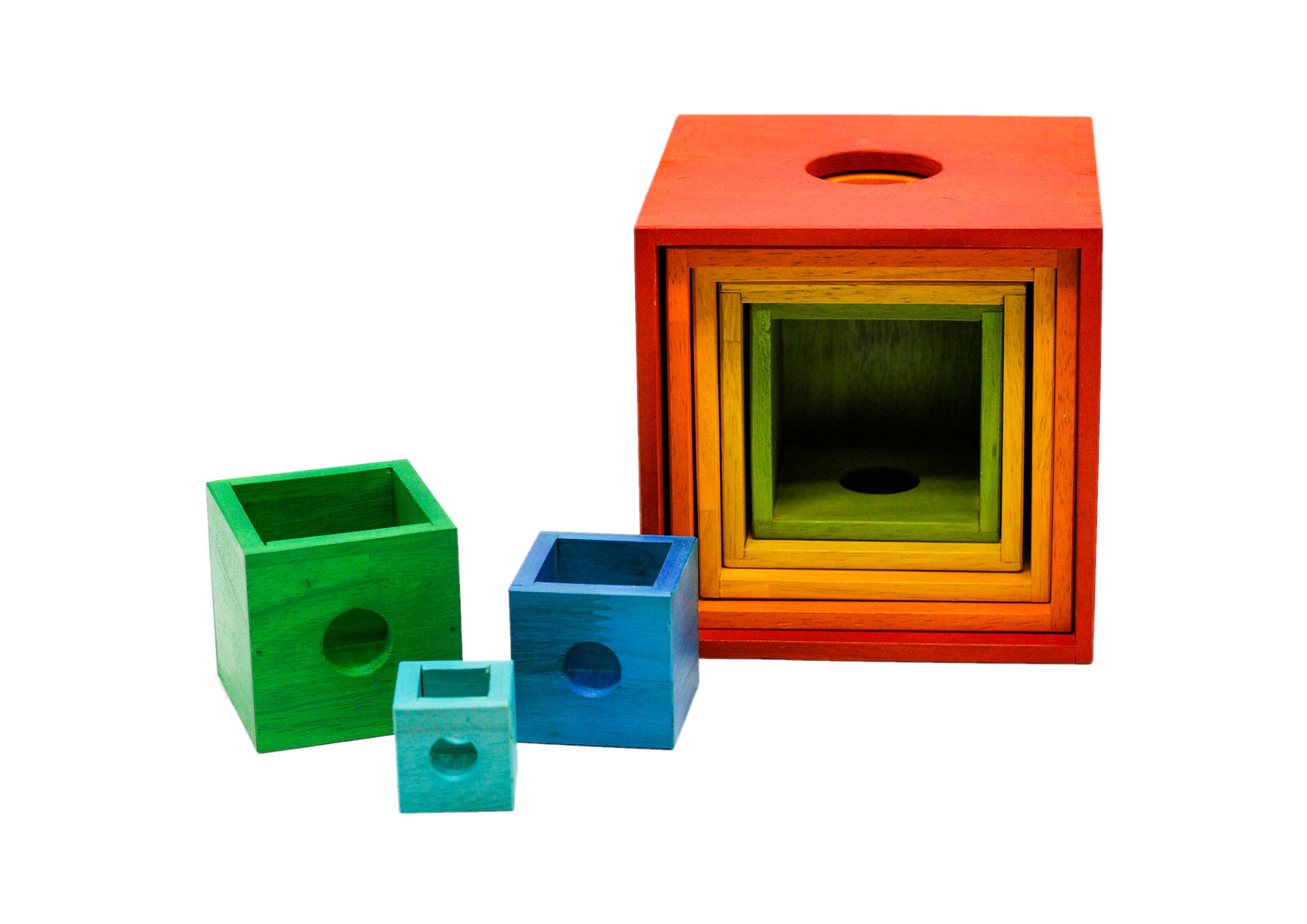 Rainbow Large Nesting & Stacking Boxes: Versatile Learning Fun
