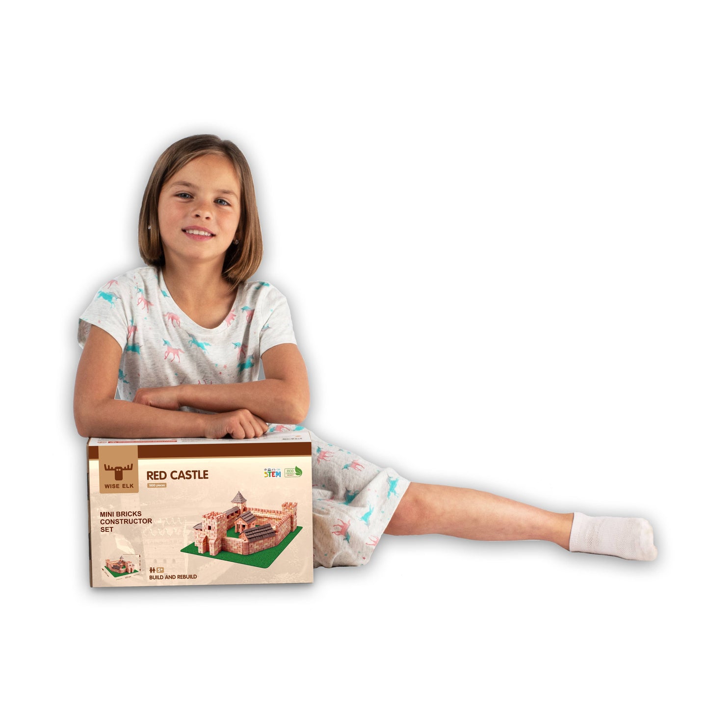 Mini Bricks Construction Set - Red Castle