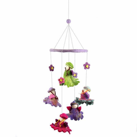 Flower Fairy Baby Nursery Felt Mobile