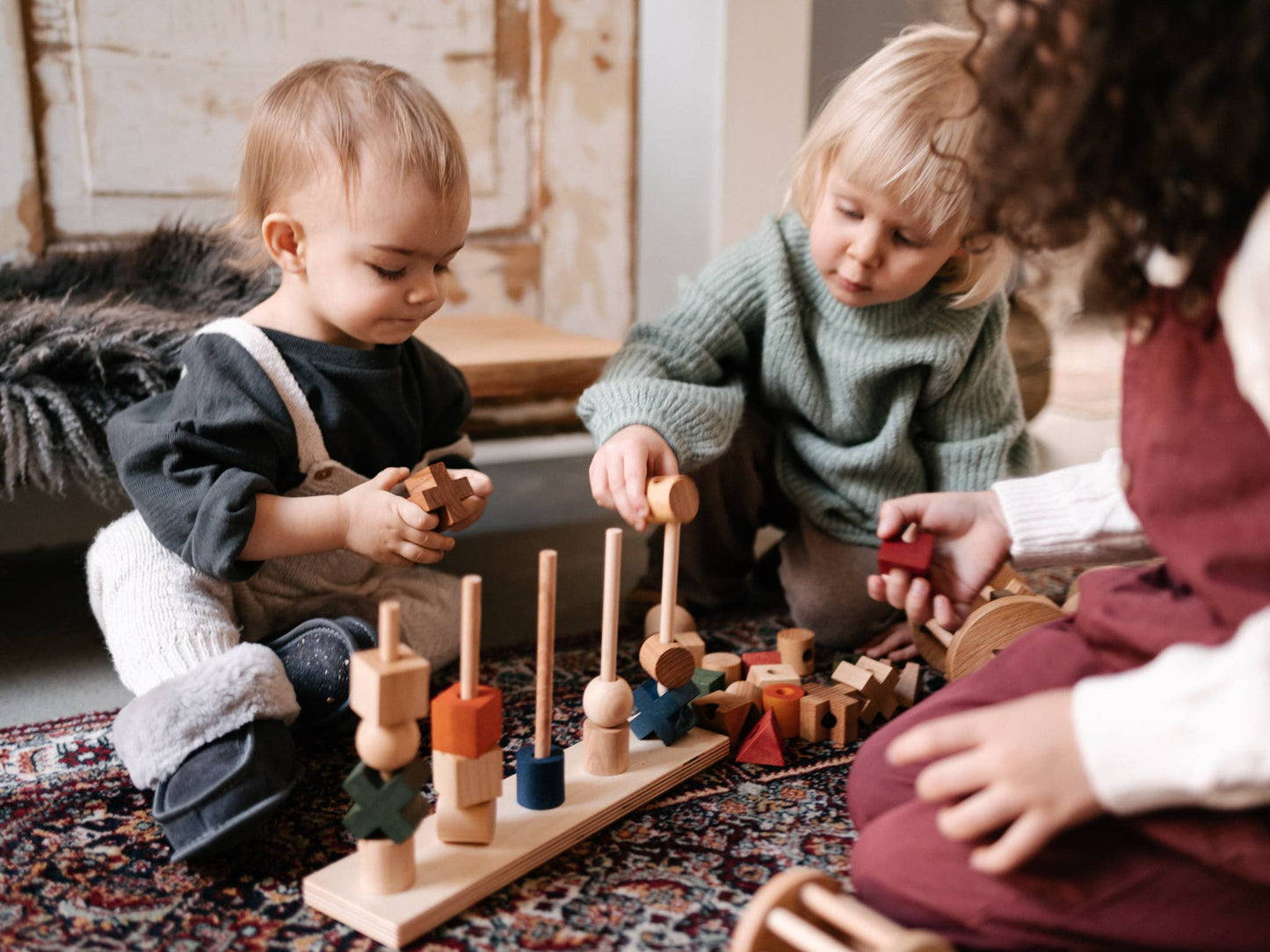 Stacking Montessori Toy XL Rainbow