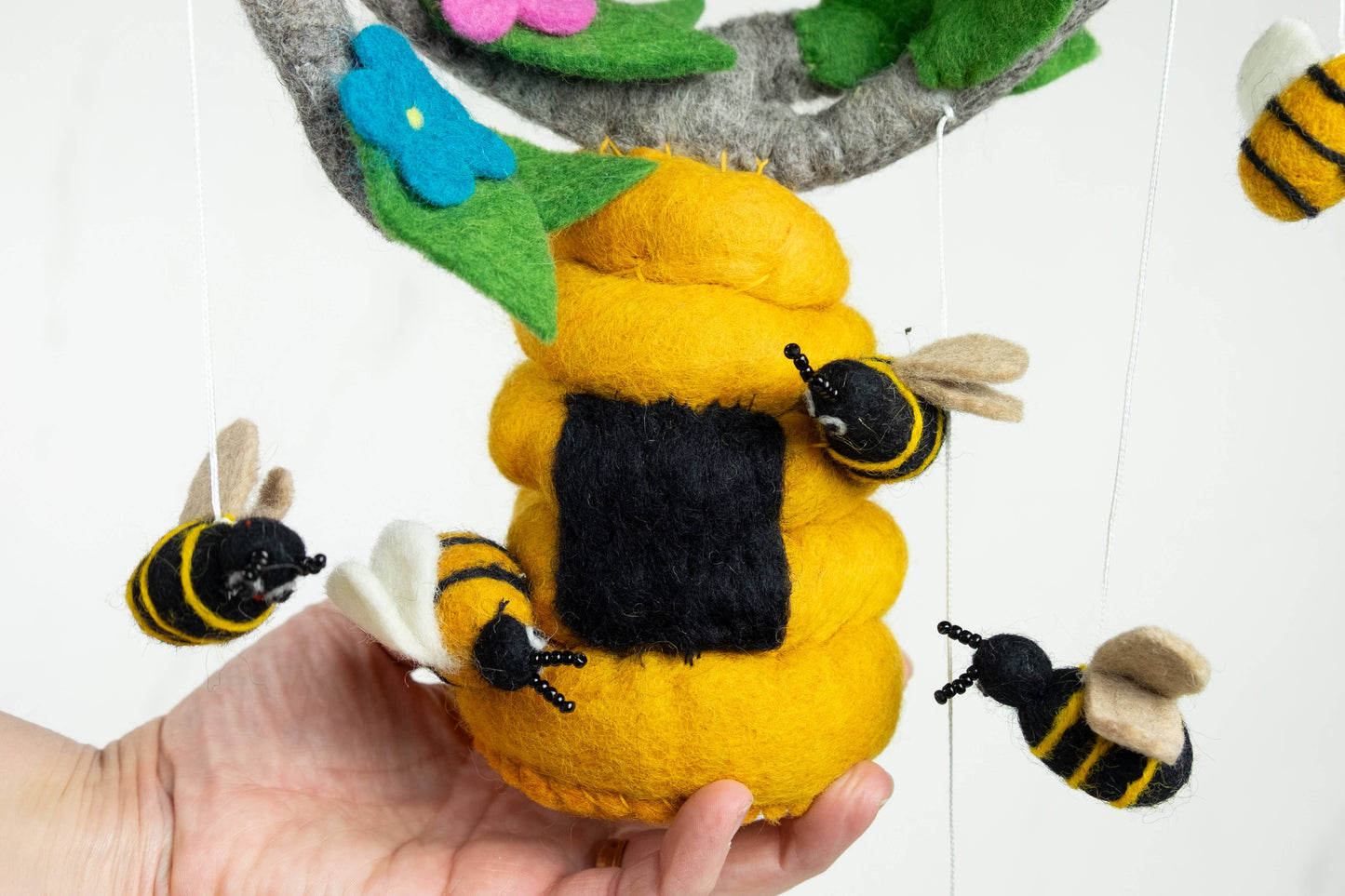Bee Hive and Honey Bee