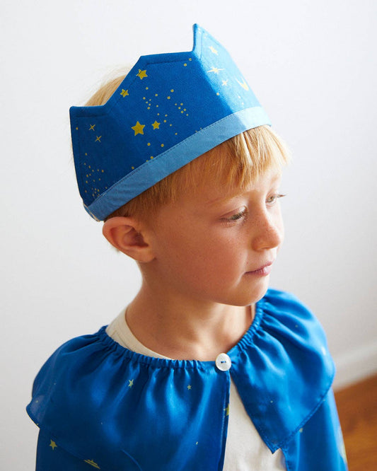 Reversible Starry Night Silk Crown By Sarah's Silks