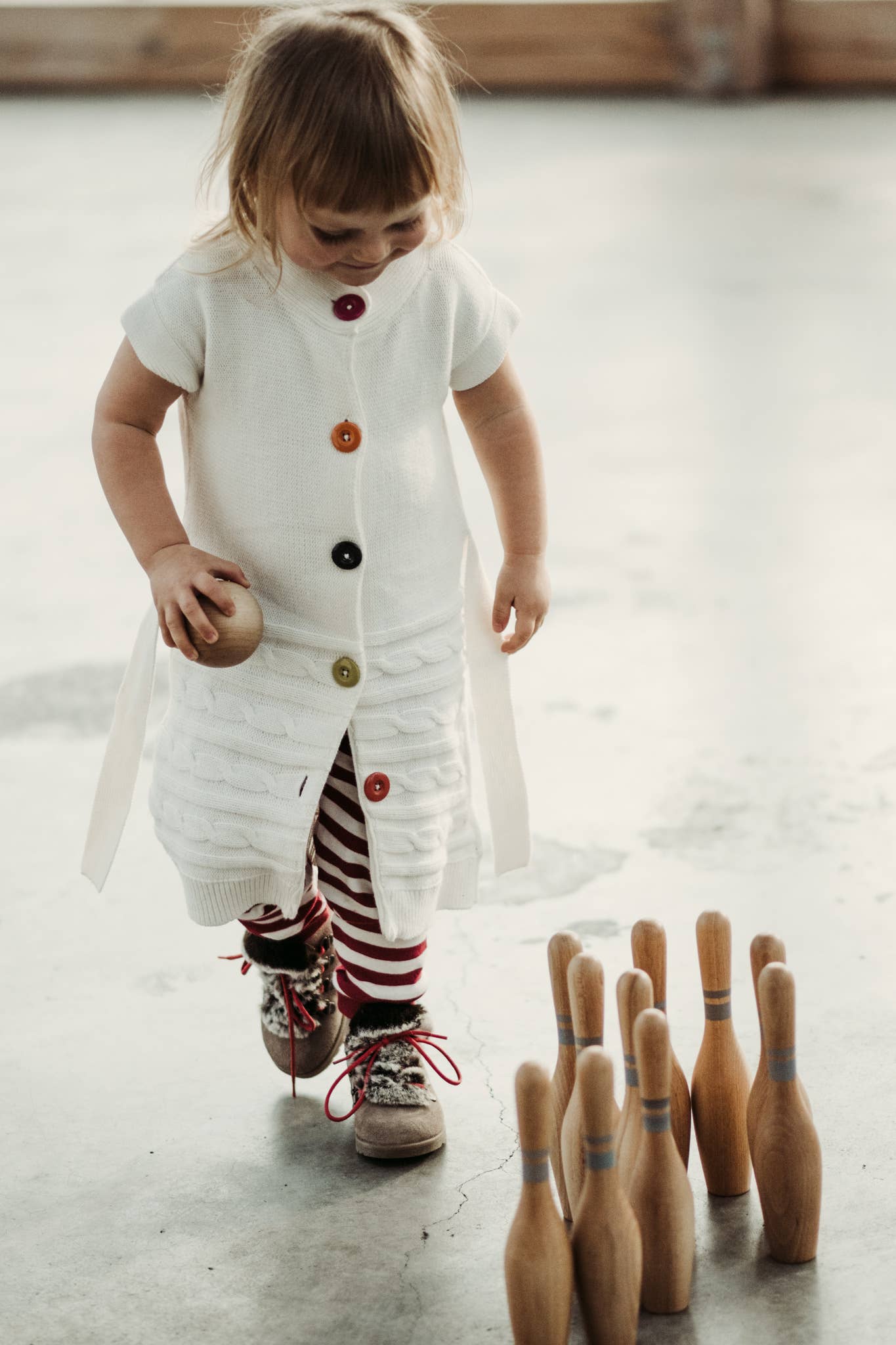 Bowling Natural Wooden game