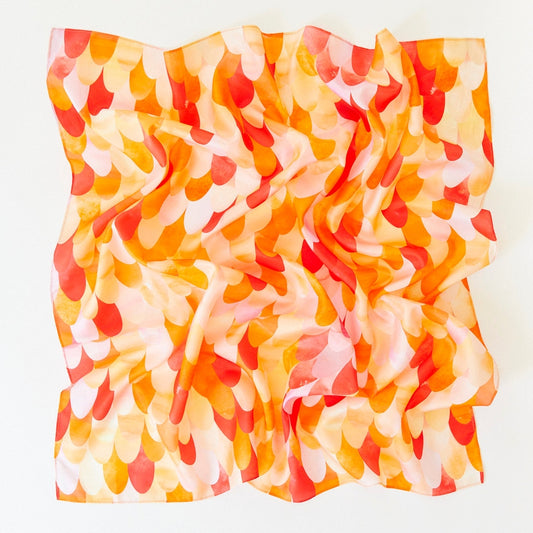 Red Dinosaur Playsilk (35" X 35") by Sarah's SIlk