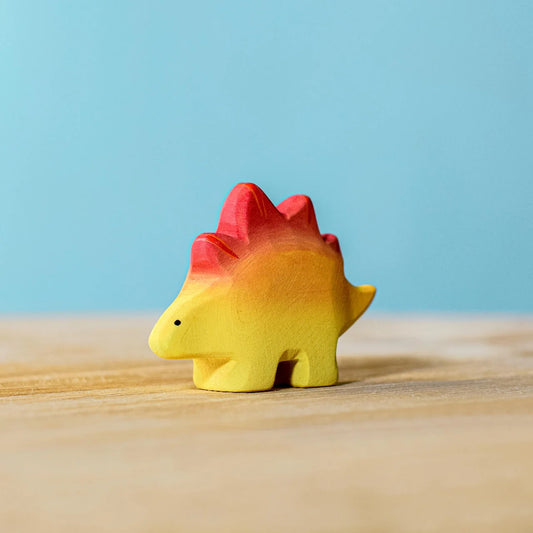 Bumbu Toys Wooden Baby Stegosaurus Dinosaur